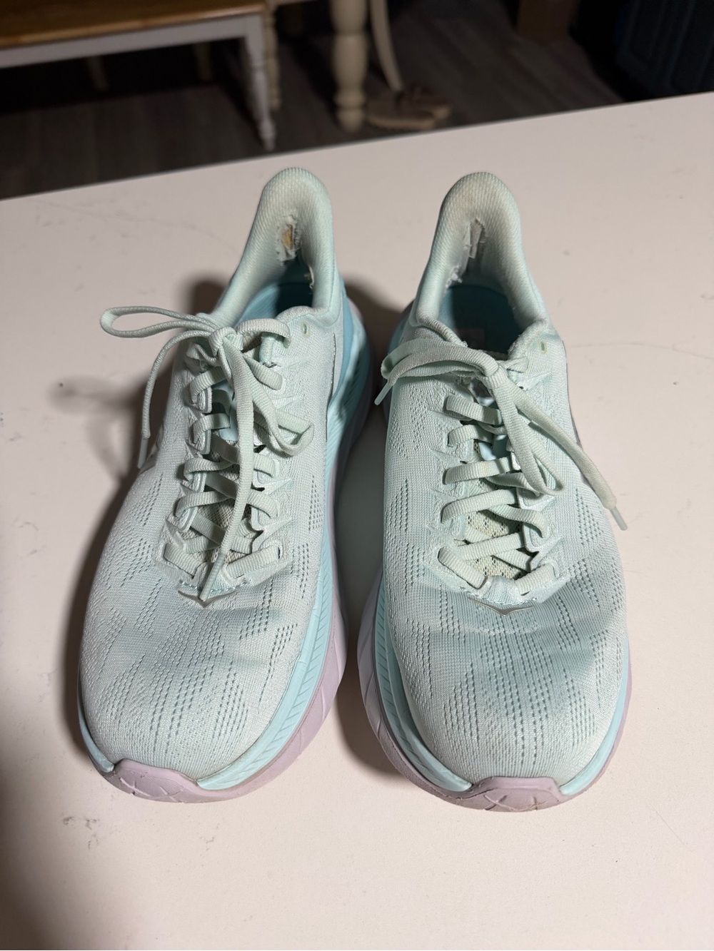 Hoka One One Women’s Mach Running Shoes Mint Blue Size 8.5B